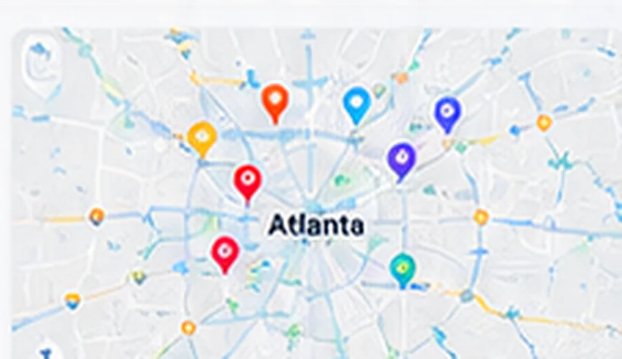 Illustrative map of Atlanta and nearby enquiry communities